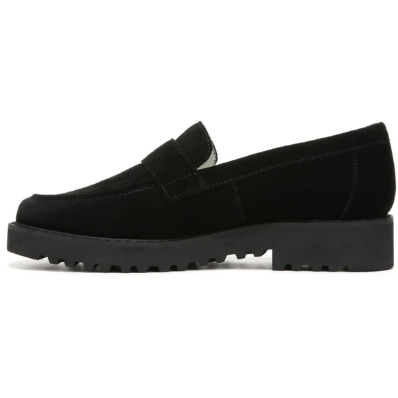 NWOT Franco Sarto Carol 3 Genuine Suede Loafers in Black Sz. 9.5 - Picture 4 of 13